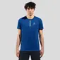 Odlo Axalp Trail Hardloopshirt Korte Mouwen Blauw Heren