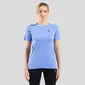 Odlo Essential Seamless Hardloopshirt Korte Mouwen Blauw Melange Dames