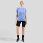 Odlo Essential Seamless Hardloopshirt Korte Mouwen Blauw Melange Dames