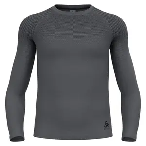 Odlo Performance Light Eco Crew Thermoshirt Lange Mouwen Grijs Heren