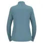 Odlo Ceramiwarm Midlayer Zip Hardloopshirt Lange Mouwen Blauw Dames