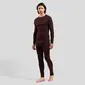 Odlo Active Warm Eco Crew Neck Thermoshirt Lange Mouwen Paars Heren