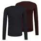 Odlo SUW Active Warm Thermoshirt Lange Mouwen 2Pack Paars/Zwart Heren
