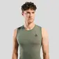 Odlo Merino PW 140 BL Top Crew Ondershirt Zonder Mouwen Groen Heren