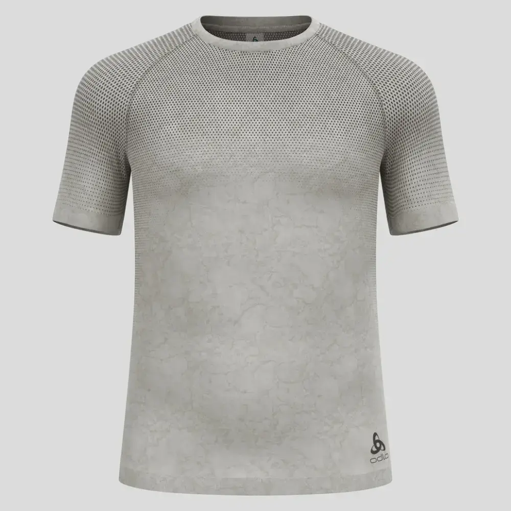 Odlo Performance Light Eco BL Top Crew Ondershirt Korte Mouwen Grijs Heren