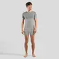 Odlo Performance Light Eco BL Top Crew Ondershirt Korte Mouwen Grijs Heren