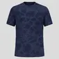 Odlo Zeroweight Chill-Tec Crew Hardloopshirt Korte Mouwen Blauw/Zwart Heren