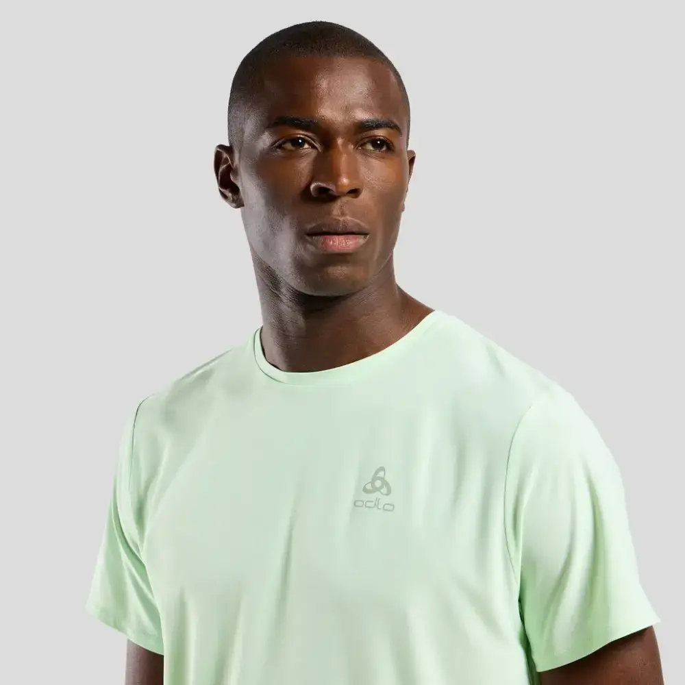 Odlo Zeroweight Chill-Tec CN Hardloopshirt Korte Mouwen Lichtgroen Heren