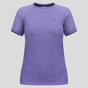Odlo Essential Seamless Hardloopshirt Korte Mouwen Paars/Zwart Dames
