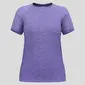 Odlo Essential Seamless Hardloopshirt Korte Mouwen Paars/Zwart Dames