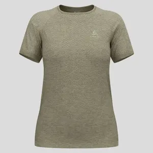 Odlo Essential Seamless Hardloopshirt Korte Mouwen Groen/Grijs Dames