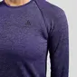 Odlo Essential Seamless Hardloopshirt Lange Mouwen Paars/Zwart Dames