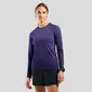 Odlo Essential Seamless Hardloopshirt Lange Mouwen Paars/Zwart Dames