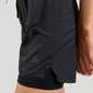 Odlo Zeroweight 2-in-1 Short 3 Inch Hardloopbroek Kort Zwart Dames