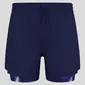 Odlo Zeroweight 2-in-1 Hardloopbroek Kort 5 Inch Paars Heren