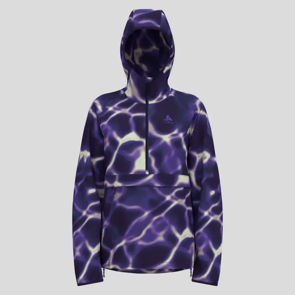 Odlo Zeroweight Print Hardloopjack Paars Dames