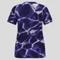 Odlo Zeroweight Chill-Tec Print CN Hardloopshirt Korte Mouwen Paars Dames