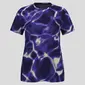 Odlo Zeroweight Chill-Tec Print CN Hardloopshirt Korte Mouwen Paars Dames