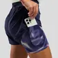 Odlo Zeroweight 2-in-1 Short 3 Inch Hardloopbroek Paars Dames
