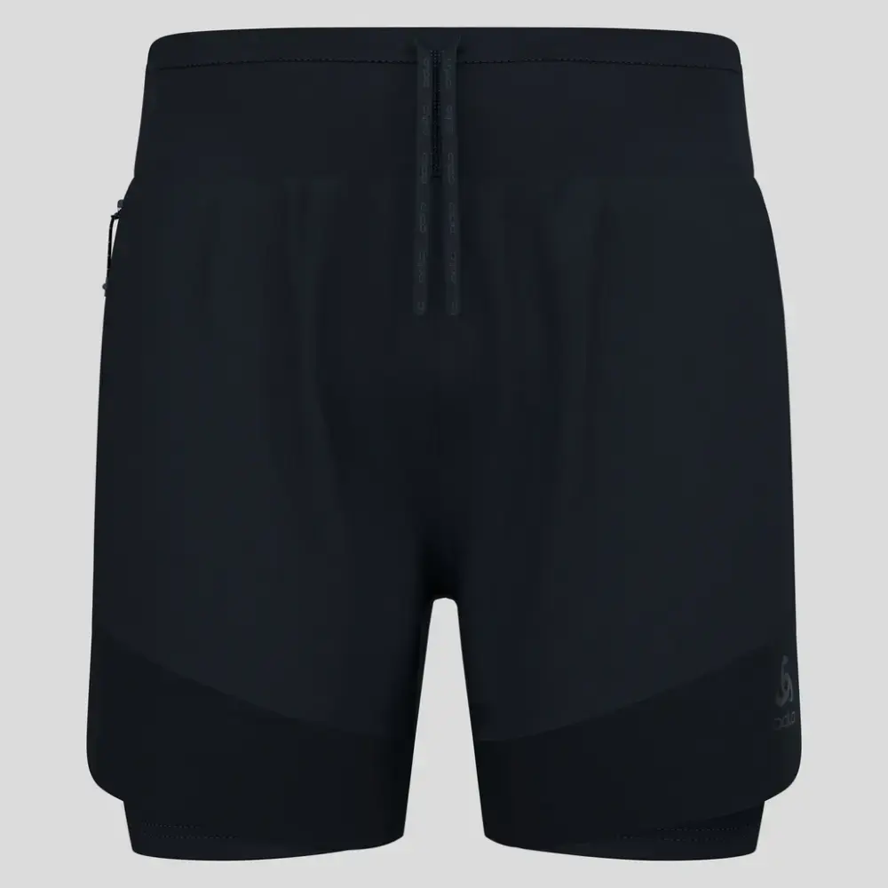 Odlo X-ALP Trail 2-in-1 Short 6 Inch Hardloopbroek Kort Zwart Heren