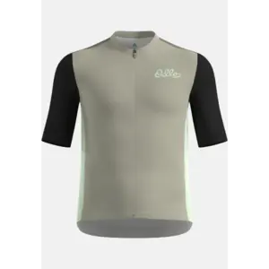 Odlo Essential Heritage Print Fietsshirt Korte Mouwen Grijs Heren