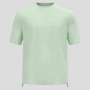Odlo Explorer Cargo Full Zip Fietsshirt Korte Mouwen Groen Heren