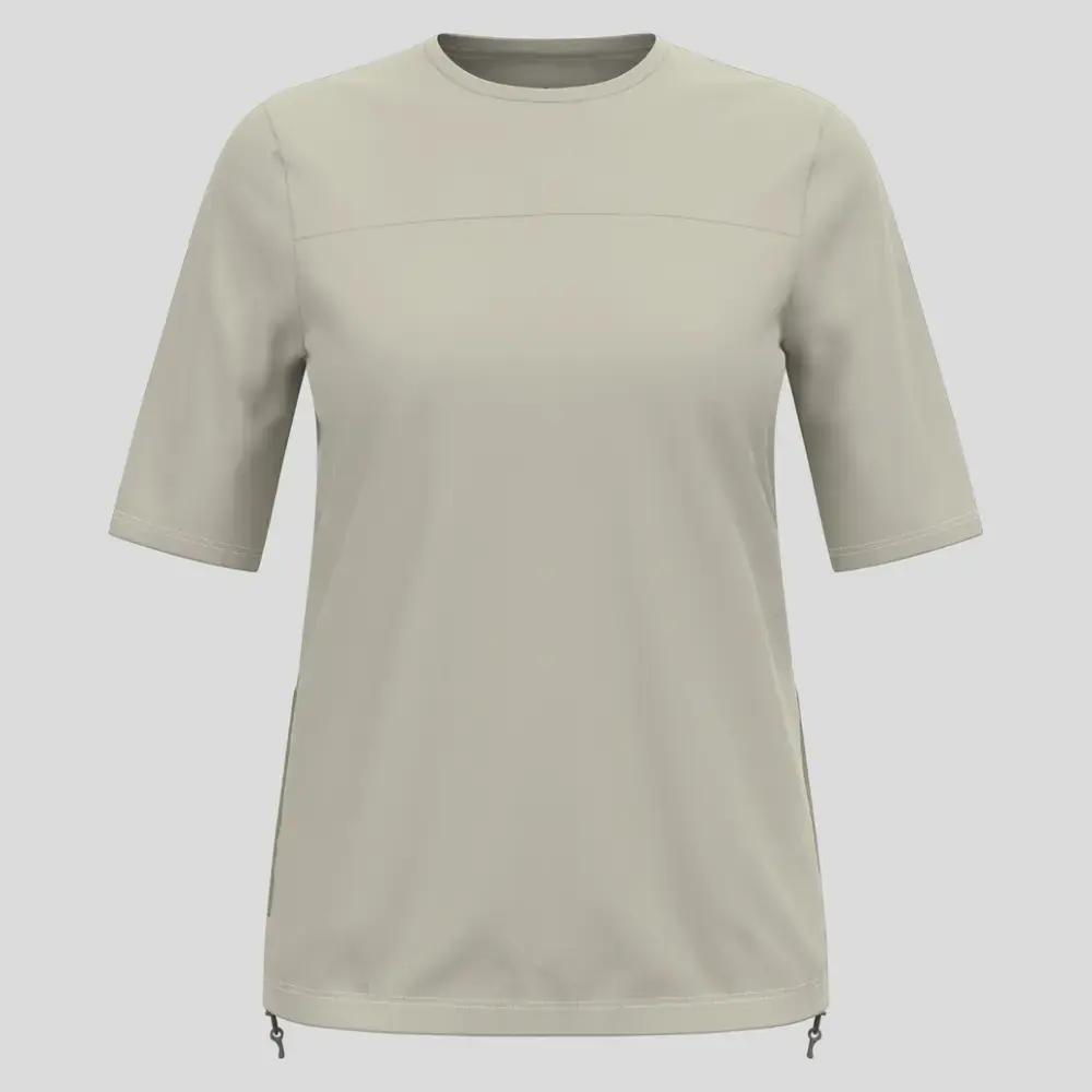 Odlo Explorer Cargo Fietsshirt Korte Mouwen Grijs Dames