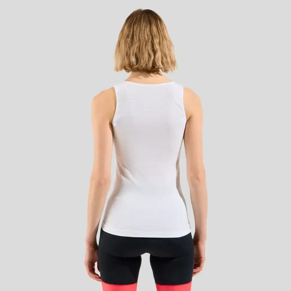 Odlo Zeroweight Performance Knit Dry Ondershirt Zonder Mouwen Wit Dames