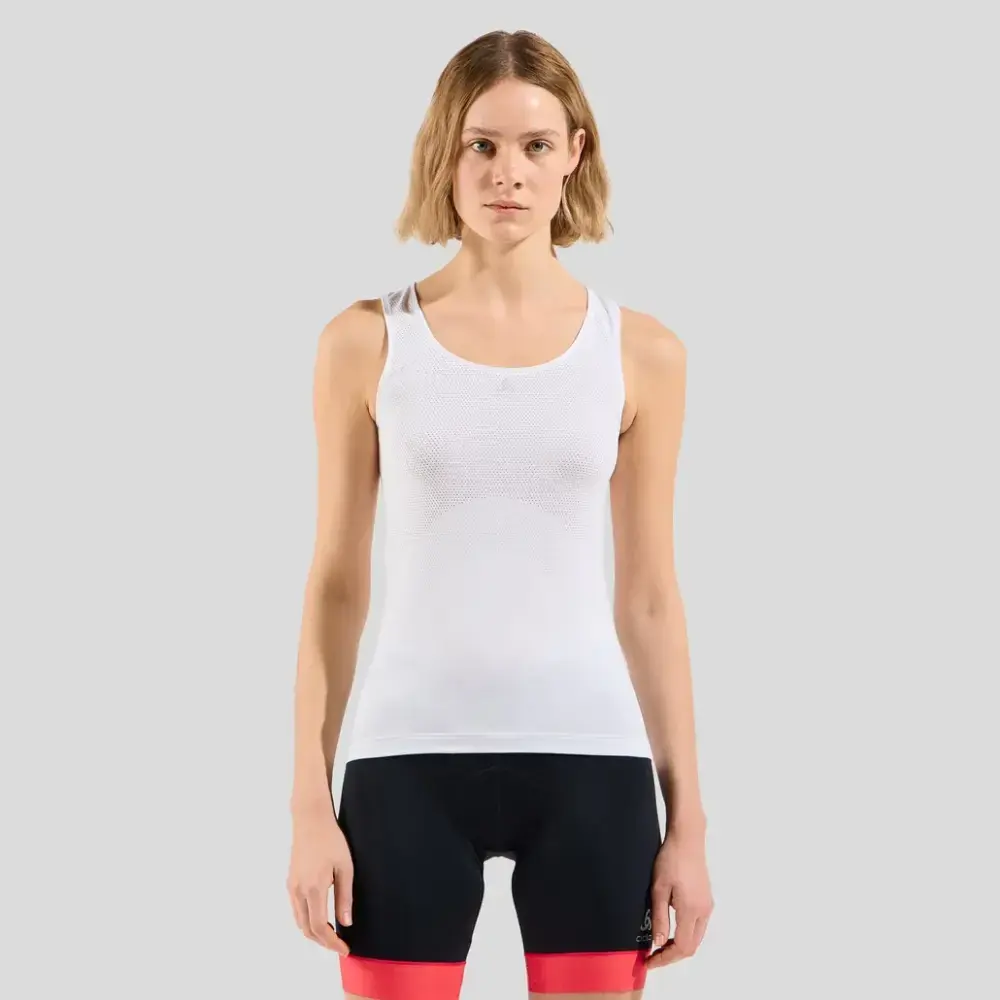 Odlo Zeroweight Performance Knit Dry Ondershirt Zonder Mouwen Wit Dames