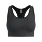 Odlo Seamless Medium Padded Sport BH Zwart Melange Dames