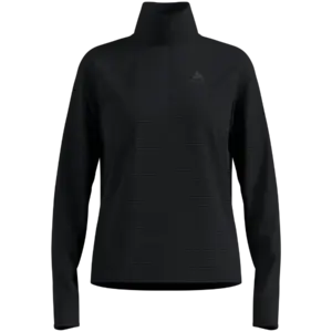 Odlo Thermal Midlayer 1/2 Zip Hardloopshirt Lange Mouwen Zwart Dames