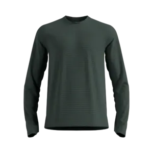 Odlo Essential Thermal Midlayer Hardloopshirt Lange Mouwen Groen Heren