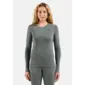 Odlo Merino 200 BL Crew Thermoshirt Lange Mouwen Grijs Melange Dames