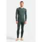 Odlo Performance Warm Eco Crew Thermoshirt Lange Mouwen Groen Heren