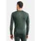 Odlo Performance Warm Eco Crew Thermoshirt Lange Mouwen Groen Heren