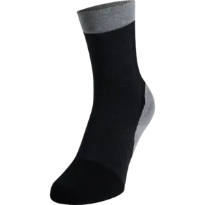 Odlo Performance Wool Crew Hardloopsokken Zwart/Grijs