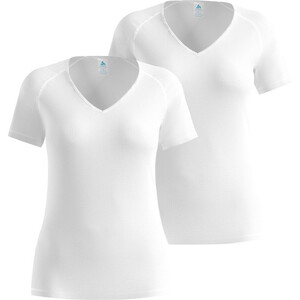 Odlo Active Light Hardloopshirt Korte Mouwen Wit Dames 2 Pack