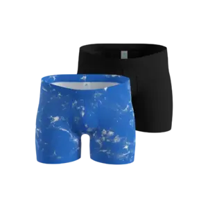 Odlo Active Light Graphic Boxer Zwart/Blauw Heren 2 Pack