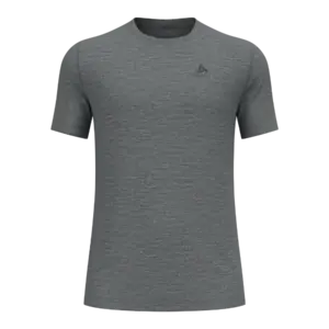 Odlo Merino 160 BL Top Crew Ondershirt Korte Mouwen Grijs Melange Heren