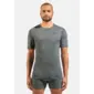 Odlo Merino 160 BL Top Crew Ondershirt Korte Mouwen Grijs Melange Heren