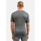 Odlo Merino 160 BL Top Crew Ondershirt Korte Mouwen Grijs Melange Heren