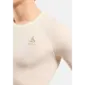 Odlo Merino PW 140 BL Top Crew Ondershirt Korte Mouwen Beige Melange Heren