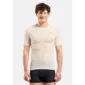 Odlo Merino PW 140 BL Top Crew Ondershirt Korte Mouwen Beige Melange Heren