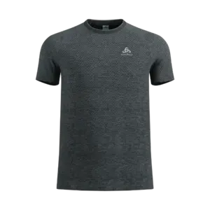 Odlo Essential Seamless Hardloopshirt Korte Mouwen Grijs Melange Heren
