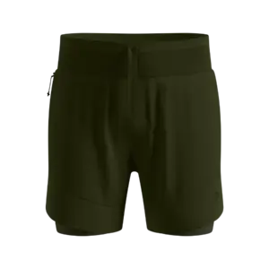 Odlo X-ALP Trail 6 inch 2-in-1 Hardloopbroek Kort Groen Heren
