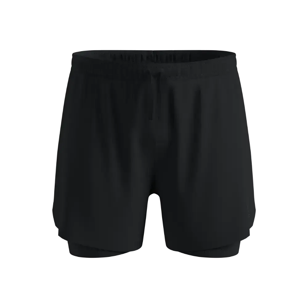 ODLO Zeroweight 5 inch 2-in-1 Hardloopbroek Kort Zwart Heren