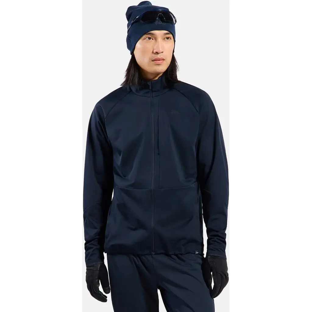 ODLO Zeroweight Elite Windproof 80 Years Hardloopjack Donkergrijs Heren
