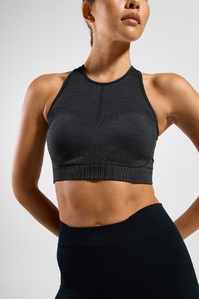 ODLO Seamless Performance Wool Medium Sport BH Zwart