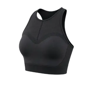 ODLO Seamless Performance Wool Medium Sport BH Zwart