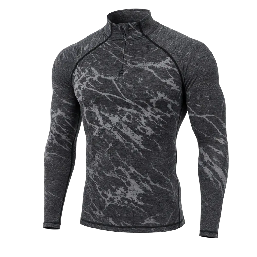 ODLO Performance Warm BL Turtle Neck Thermoshirt Lange Mouwen Grijs Heren